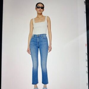 NWT MOTHER Dazzler Straight Leg Jean in “New Sheriff in Town”, 23